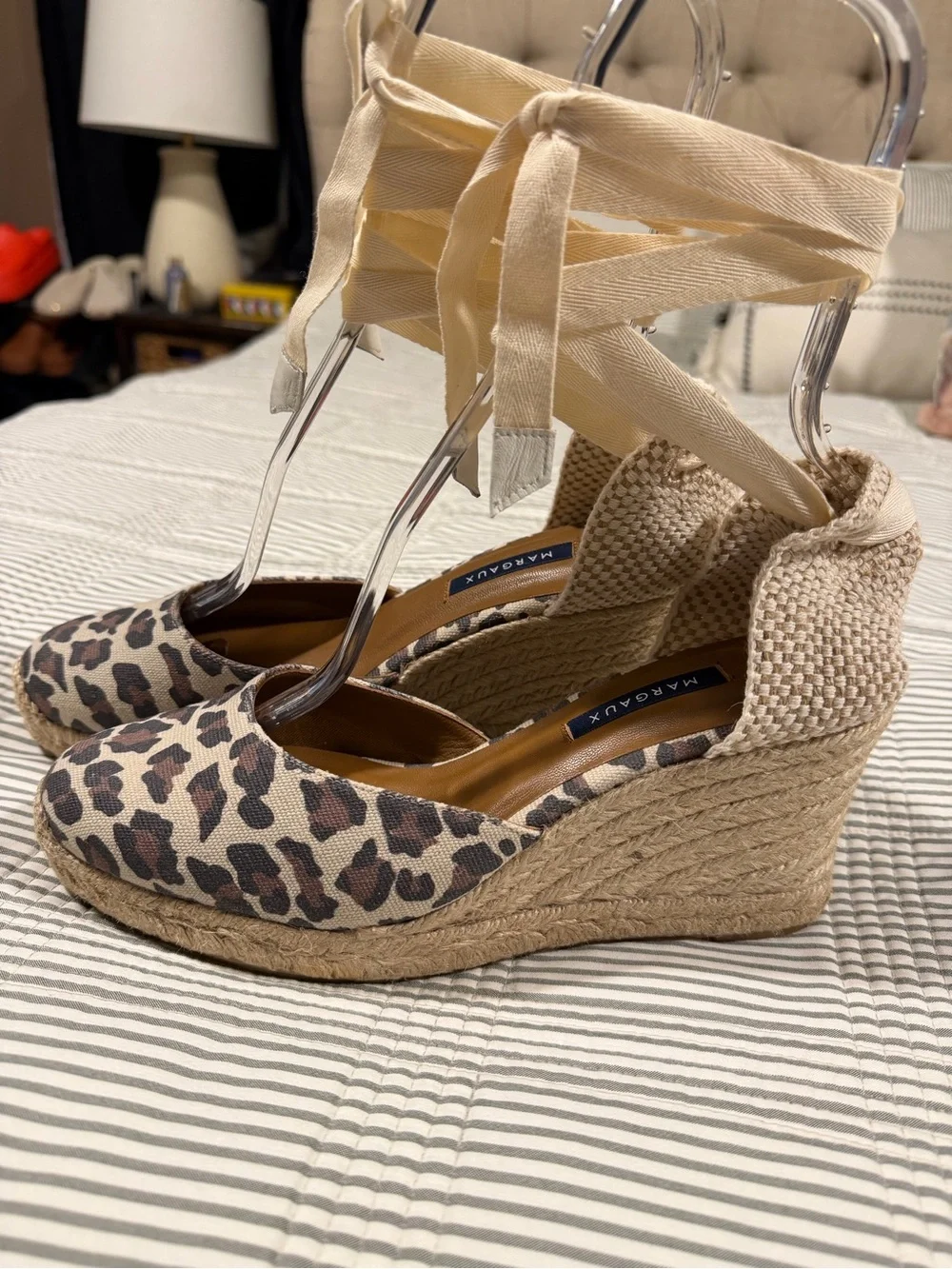 NWOT Margaux 'Ankle Wrap Espadrille Wedges' in 